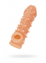 Телесная закрытая насадка с пупырышками Cock Sleeve Size M - 15,6 см. - KOKOS - в Улан-Удэ купить с доставкой