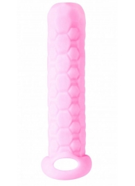 Розовый фаллоудлинитель Homme Long - 13,5 см. - Lola Games - в Улан-Удэ купить с доставкой