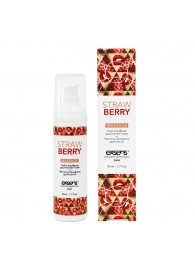 Разогревающее массажное масло  с ароматом клубники Gourmet Strawberry - 50 мл. - Exsens - купить с доставкой в Улан-Удэ