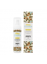 Разогревающее массажное масло с ароматом пина колада Gourmet Pina Colada - 50 мл. - Exsens - купить с доставкой в Улан-Удэ