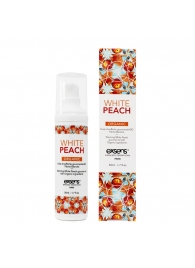 Разогревающее массажное масло Gourmet White Peach Organic с органическими ингредиентами - 50 мл. - Exsens - купить с доставкой в Улан-Удэ