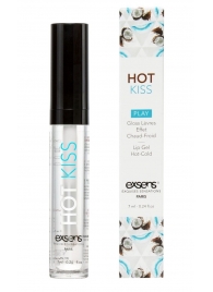 Блеск для губ Hot Kiss Coconut с ароматом кокоса - 7 мл. - Exsens - купить с доставкой в Улан-Удэ