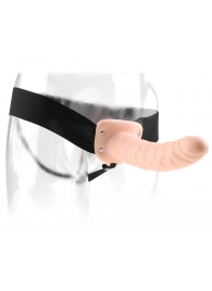 Полый страпон 8  Hollow Strap-On телесного цвета - 19 см. - Pipedream - купить с доставкой в Улан-Удэ