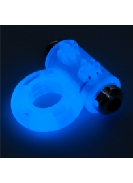 Голубое, светящееся в темноте эрекционное виброкольцо Lumino Play Vibrating Penis Ring - Lovetoy - в Улан-Удэ купить с доставкой
