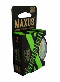 Презервативы в пластиковом кейсе MAXUS AIR Mixed - 3 шт. - Maxus - купить с доставкой в Улан-Удэ