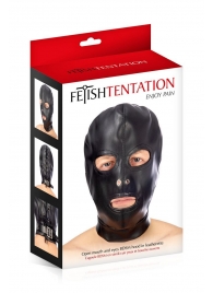 Маска-шлем с прорезями для глаз и рта - Fetish Tentation - купить с доставкой в Улан-Удэ