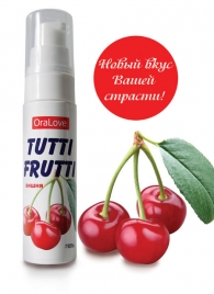 Гель-смазка Tutti-frutti с вишнёвым вкусом - 30 гр. - Биоритм - купить с доставкой в Улан-Удэ