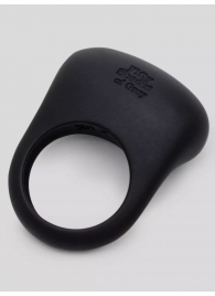 Черное эрекционное виброкольцо Sensation Rechargeable Vibrating Love Ring - Fifty Shades of Grey - в Улан-Удэ купить с доставкой