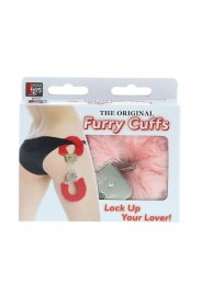 Металлические наручники с розовой меховой опушкой METAL HANDCUFF WITH PLUSH PINK - Dream Toys - купить с доставкой в Улан-Удэ