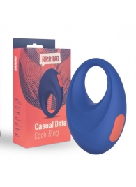 Синее эрекционное кольцо RRRING Casual Date Cock Ring - FeelzToys - в Улан-Удэ купить с доставкой