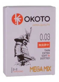 Набор из 4 презервативов OKOTO MegaMIX - Sitabella - купить с доставкой в Улан-Удэ