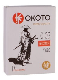 Ультратонкие презервативы OKOTO Ultra Thin - 3 шт. - Sitabella - купить с доставкой в Улан-Удэ
