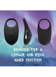 Черное эрекционное виброкольцо Thor Cockring - FeelzToys - в Улан-Удэ купить с доставкой