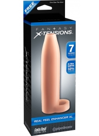 Телесная насадка Real Feel Enhancer XL - 17 см. - Pipedream - в Улан-Удэ купить с доставкой