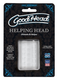 Прозрачный мастурбатор HELPING HEAD - Doc Johnson - в Улан-Удэ купить с доставкой