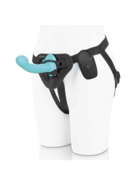 Голубая изогнутая насадка 6in Remote Control Ripple P-Spot G-Spot на черных трусиках - 16 см. - Pegasus - купить с доставкой в Улан-Удэ