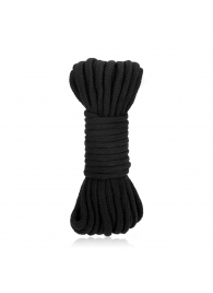 Черная хлопковая веревка для связывания Bondage Rope - 10 м. - Lux Fetish - купить с доставкой в Улан-Удэ