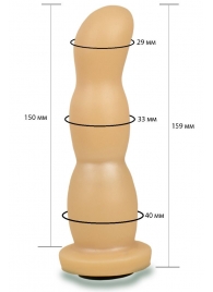 Телесная рельефная насадка Harness - 15,9 см. - LOVETOY (А-Полимер) - купить с доставкой в Улан-Удэ