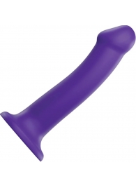 Фиолетовый фаллоимитатор-насадка Strap-On-Me Dildo Dual Density size L - 19 см. - Strap-on-me - купить с доставкой в Улан-Удэ