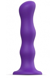 Фиолетовая насадка Strap-On-Me Dildo Geisha Balls size XL - Strap-on-me - купить с доставкой в Улан-Удэ