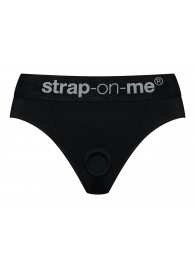Черные трусики для насадок Heroine Lingerie Harness - size S - Strap-on-me - купить с доставкой в Улан-Удэ