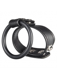Двойное кольцо выносливости на пенис DUAL STAMINA RING - BlueLine - в Улан-Удэ купить с доставкой