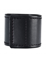 Хомут-утяжка для мошонки из искусственной кожи на липучке VELCRO BALL STRETCHER- 4 см. - BlueLine - в Улан-Удэ купить с доставкой