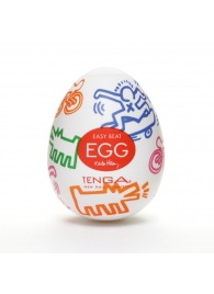 Мастурбатор-яйцо Keith Haring EGG STREET - Tenga - в Улан-Удэ купить с доставкой