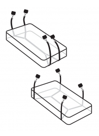 Фиксаторы для кровати WRAPAROUND MATTRESS RESTRAIN - Pipedream - купить с доставкой в Улан-Удэ