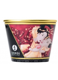 Массажная  свеча Sparkling Strawberry Wine с ароматом клубничного вина - 170 мл. - Shunga - купить с доставкой в Улан-Удэ