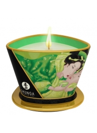 Массажная свеча Exotic Green Tea с ароматом зелёного чая - 170 мл. - Shunga - купить с доставкой в Улан-Удэ