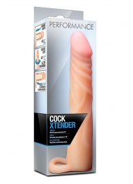 Телесная насадка на пенис Cock Xtender - 17,7 см. - Blush Novelties - в Улан-Удэ купить с доставкой