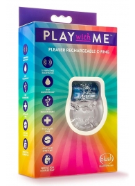 Фиолетовое эрекционное виброкольцо Pleaser Rechargeable C-Ring - Blush Novelties - в Улан-Удэ купить с доставкой