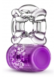 Фиолетовое эрекционное виброкольцо Pleaser Rechargeable C-Ring - Blush Novelties - в Улан-Удэ купить с доставкой