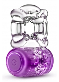 Фиолетовое эрекционное виброкольцо One Night Stand Vibrating C-Ring - Blush Novelties - в Улан-Удэ купить с доставкой