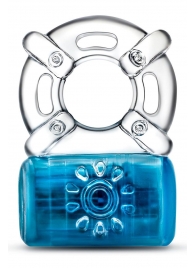 Синее эрекционное виброкольцо One Night Stand Vibrating C-Ring - Blush Novelties - в Улан-Удэ купить с доставкой