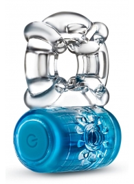 Синее эрекционное виброкольцо One Night Stand Vibrating C-Ring - Blush Novelties - в Улан-Удэ купить с доставкой