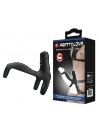 Черная вибронасадка на пенис Vibrating Penis Sling - Baile - в Улан-Удэ купить с доставкой