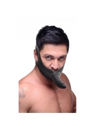 Черный кляп-страпон Masters Mini Face Fuck Strap-On - 14 см. - XR Brands - купить с доставкой в Улан-Удэ
