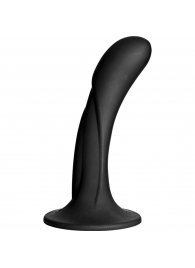 Черная изогнутая насадка Vac-U-Lock G-Spot - 16,5 см. - Doc Johnson - купить с доставкой в Улан-Удэ