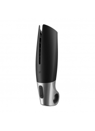 Черный мастурбатор с вибрацией Power Masturbator - Satisfyer - в Улан-Удэ купить с доставкой