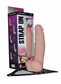 Реалистичный фаллос на поясе Harness - 20,5 см. - LOVETOY (А-Полимер) - купить с доставкой в Улан-Удэ