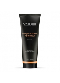 Массажный легкий крем WICKED Orange Blossom plus Patchouli - 120 мл. - Wicked - купить с доставкой в Улан-Удэ