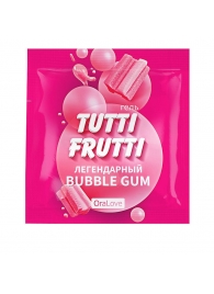 Пробник гель-смазки Tutti-frutti со вкусом бабл-гам - 4 гр. - Биоритм - купить с доставкой в Улан-Удэ