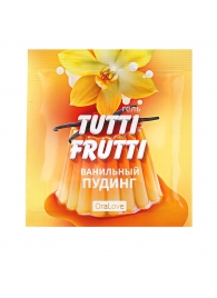 Пробник гель-смазки Tutti-frutti со вкусом ванильного пудинга - 4 гр. - Биоритм - купить с доставкой в Улан-Удэ