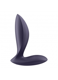 Фиолетовый анальный вибростимулятор Power Plug - Satisfyer - в Улан-Удэ купить с доставкой