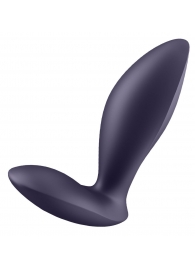 Фиолетовый анальный вибростимулятор Power Plug - Satisfyer - в Улан-Удэ купить с доставкой