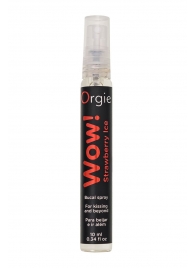 Оральный спрей ORGIE Wow! Strawberry Ice Blowjob Spray с охлаждающим и возбуждающим эффектом - 10 мл. - ORGIE - купить с доставкой в Улан-Удэ