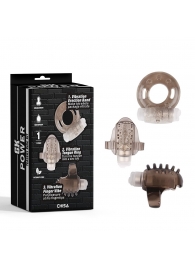 Набор из 3 дымчатых эрекционных колец с вибрацией Teasers Ring Kit - Chisa - в Улан-Удэ купить с доставкой