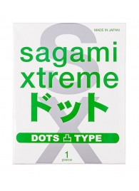 Презерватив Sagami Xtreme Type-E с точками - 1 шт. - Sagami - купить с доставкой в Улан-Удэ